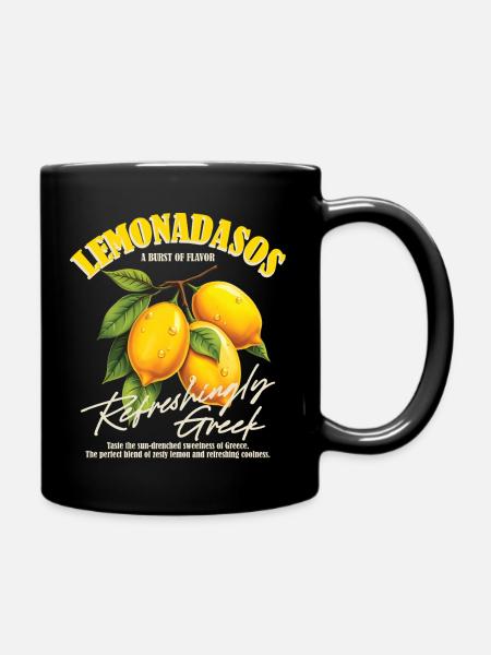 Lemons of Greece – Lemonadasos Hell - Full Colour Mug - black