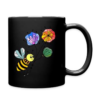 Insekt - Tasse einfarbig - Schwarz - Rechts