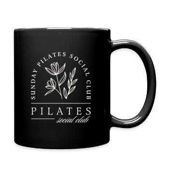 Pilates Club Studio Sonntagskurse - Tasse einfarbig - Schwarz - Rechts