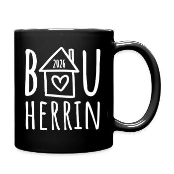 Bauherrin 2026 - Tasse einfarbig - Schwarz - Rechts