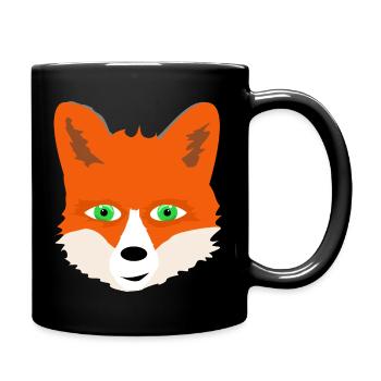 Fox - Full Colour Mug - black - Right