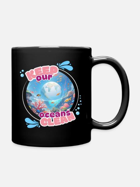 Gardez l’océan propre - Mug uni - noir