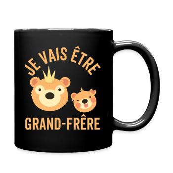 Je Vais Être Un Grand Frère ours - Mug uni - noir - Droite