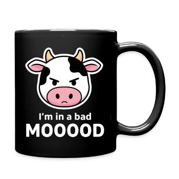 Bad Mooood - Tasse einfarbig - Schwarz - Rechts