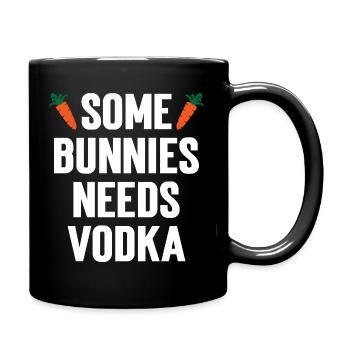 humour bunnies vodka - Mug uni - noir - Droite