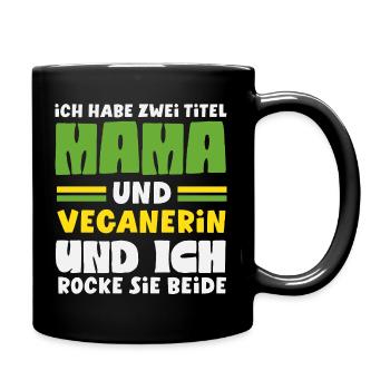 Attention Je suis végétalien Drôle Cadeau végétalien - Mug uni - noir - Droite