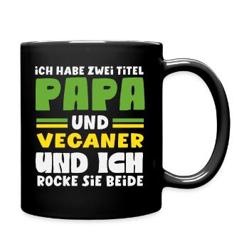 Attention Je suis végétalien Drôle Cadeau végétalien - Mug uni - noir - Droite