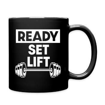 Ready Set Lift - Full Colour Mug - black - Right