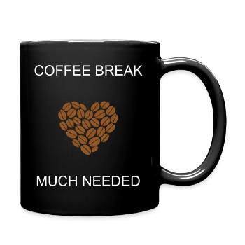 Coffee Break Much Needed Daily Essential Pause	 - Full Colour Mug - black - Right