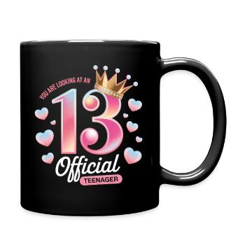 13th birthday teenager gift - Full Colour Mug - black - Right