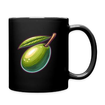 Olive Illustration Detailed - Full Colour Mug - black - Right