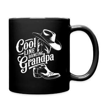Cool Grandpa Dance Design - Full Colour Mug - black - Right