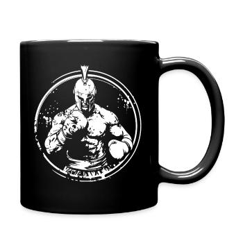 Spartan Boxer Boxing MMA - Full Colour Mug - black - Right