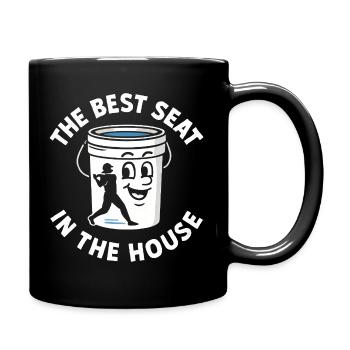 Der beste Platz im Haus Bucket Dad Baseball Dad - Tasse einfarbig - Schwarz - Rechts