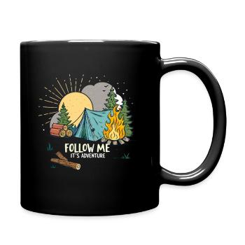 Outdoor Adventure Nature Motif - Full Colour Mug - black - Right