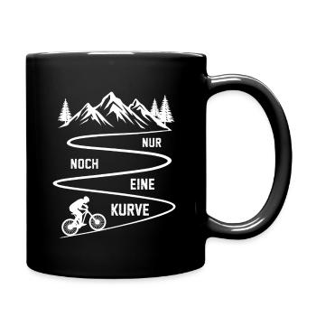 Plus qu’un virage en VTT - Mug uni - noir - Droite