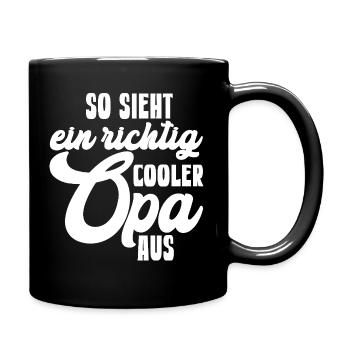 This is what a really cool grandpa looks like Compliment - Full Colour Mug - black - Right