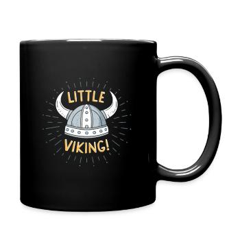 Kleiner Wikingerhelm - Tasse einfarbig - Schwarz - Rechts