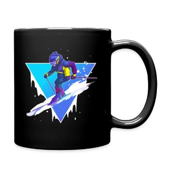 Ski - Mug uni - noir - Droite