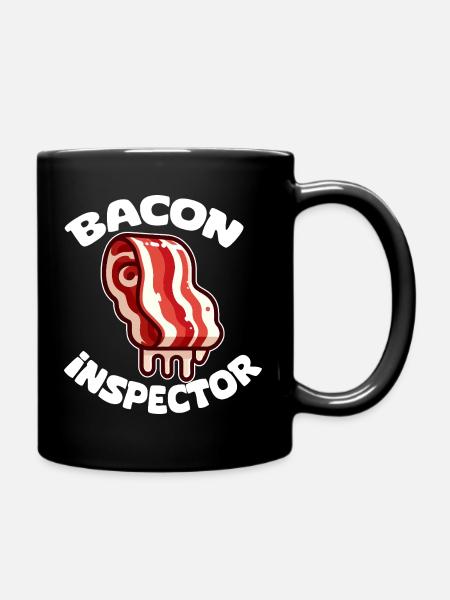 Inspektor Speck Karikatur - Tasse einfarbig - Schwarz