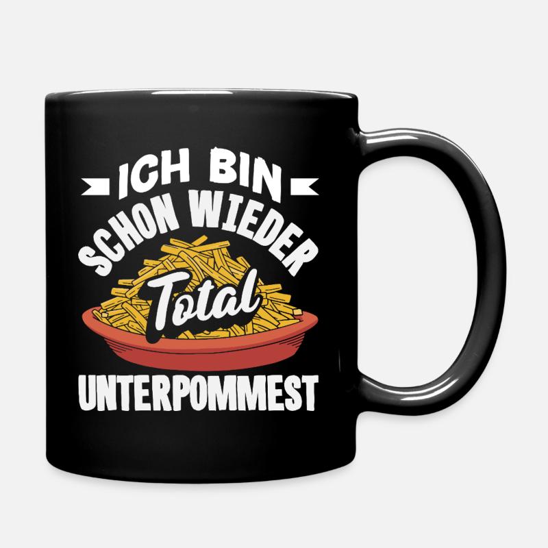 Totally underpommest encore une fois – blague sur les frites - Mug uni - noir
