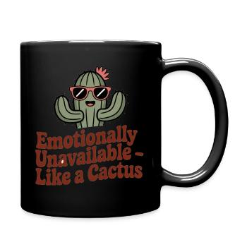 Humeur végétale – Cactus - Mug uni - noir - Droite