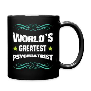 Weltbester Psychiater - Tasse einfarbig - Schwarz - Rechts