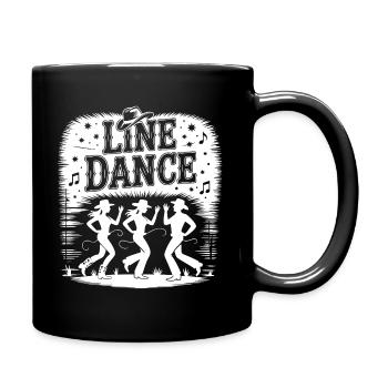 Silhouettes de danse en ligne - Mug uni - noir - Droite