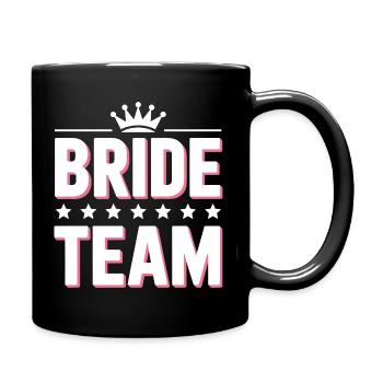 Bridal Team Crown Team Bride - Full Colour Mug - black - Right