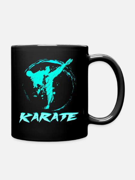 Karate - Tasse einfarbig - Schwarz