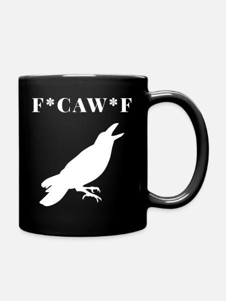 FCAWF Drôle de Oiseau Corbeau - Mug uni - noir
