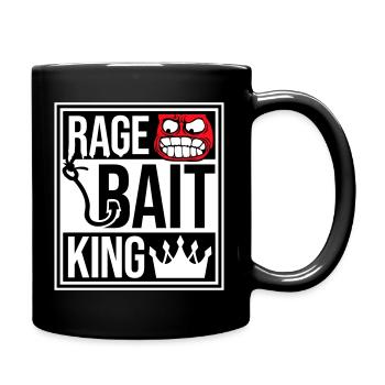 Rage Bait King en ligne Troll Attention Fun - Mug uni - noir - Droite