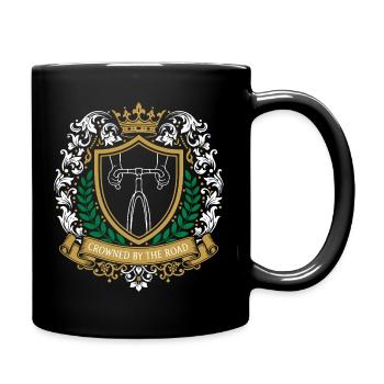 Emblème du blason royal du cyclisme - Mug uni - noir - Droite