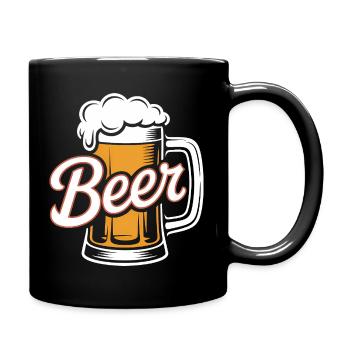 Beer - Cool Beer Logo - Full Colour Mug - black - Right