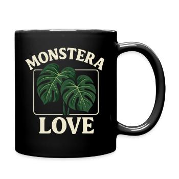 Monstera Love - Full Colour Mug - black - Right