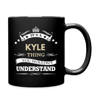 It’s a kyle Thing – Family Name Pride Quote - Full Colour Mug - black - Right