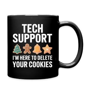 Tech Support Cookies Deletion - Full Colour Mug - black - Right