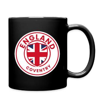 Coventry Crest inspiriertes Rundell - Tasse einfarbig - Schwarz - Rechts