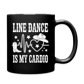 La danse en ligne, c’est mon cardio - Mug uni - noir - Droite