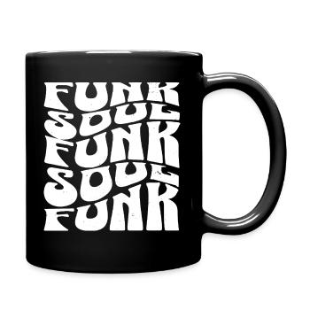 Funk et Soul Musique Typographie Audacieuse - Mug uni - noir - Droite