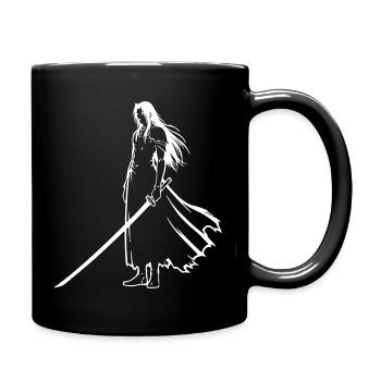 Anime Swordsman Ronin Manga Vector - Mug uni - noir - Droite