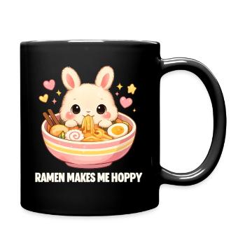 Le ramen me rend heureux - Mug uni - noir - Droite