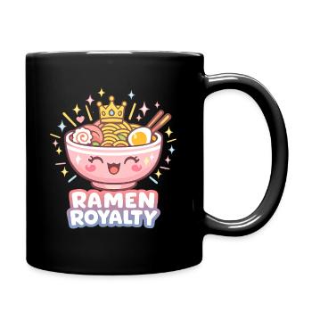 Kanagawa Wave Ramen Bowl Kawaii Japanese - Full Colour Mug - black - Right