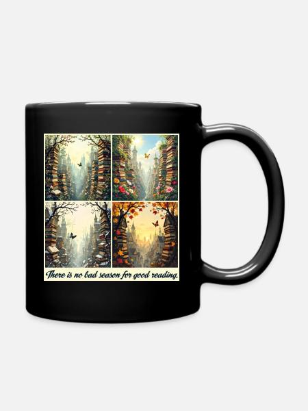 Seasonal Reading Arch - Full Colour Mug - black