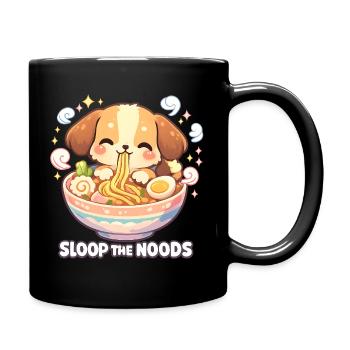 Ramen Kawaii Dog - Full Colour Mug - black - Right
