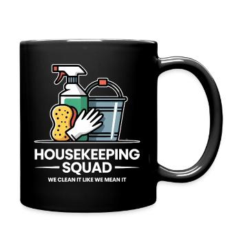Funny Cleaning Design - Full Colour Mug - black - Right