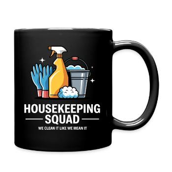 Funny Cleaning Design - Full Colour Mug - black - Right