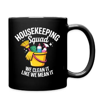 Funny Cleaning Design - Full Colour Mug - black - Right