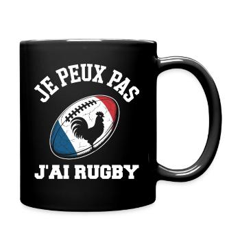 Je Peux Pas J'ai Rugby - Mug uni - noir - Droite