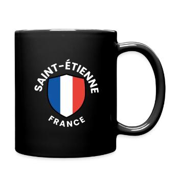 Bouclier de Saint-Étienne France - Mug uni - noir - Droite
